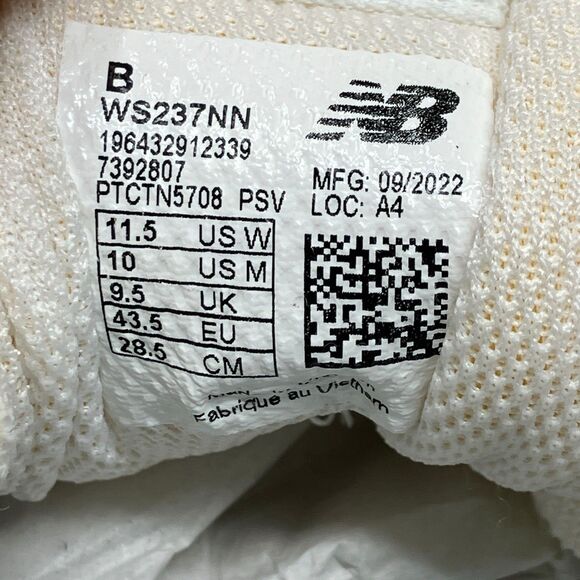 New Balance Sneakers White Gray 237 Running Shoes Minimalist Mens 10 - Picture 4 of 12